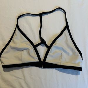 Abercrombie contrast triangle bikini top